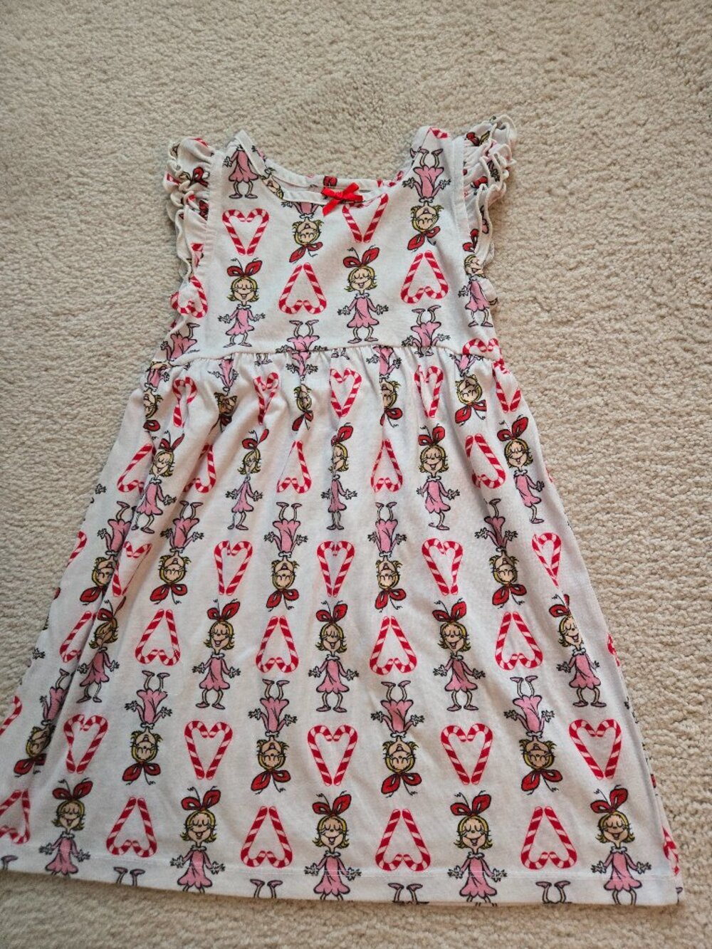Girls Hanna Andersson Grinch themed nightgown size 5